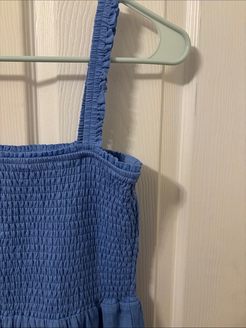 Steve Madden Blue Smocked Tiered Sundress - Picture 3 of 5